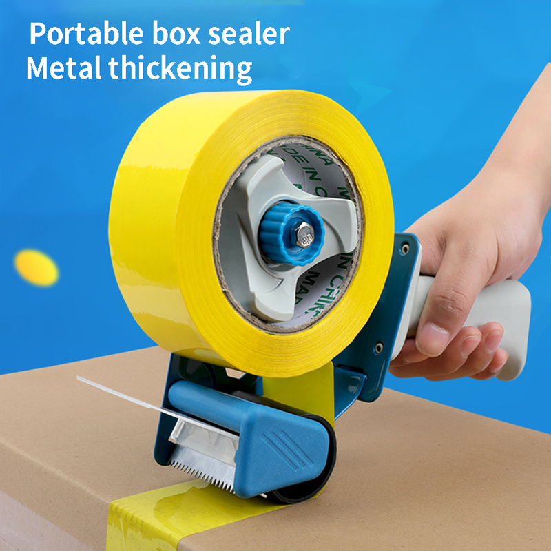 Tape Sealing Packer Tape Dispenser Capable 5cm Width Office Sealing Tape Holder Cutter Manual Packing Adhesive Tape Machine Tool: Default Title