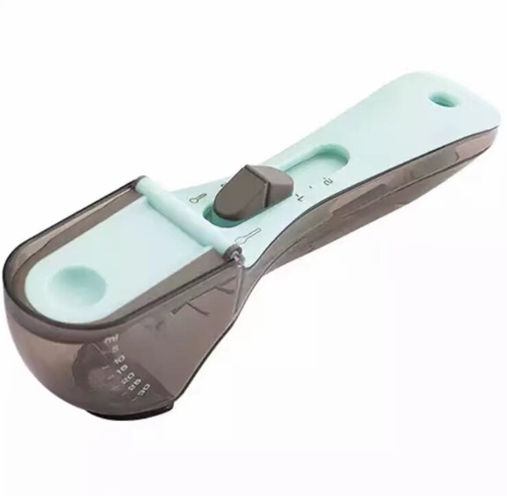 Kitchen baking tool adjustable dial spoon: Silver