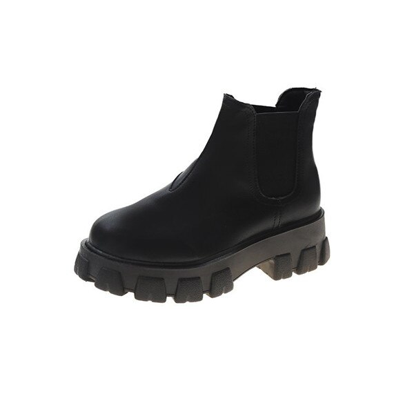 Bottines Femme Footside Cuir Verni Noir - Pointure EU 40, Talon 7,5 Cm