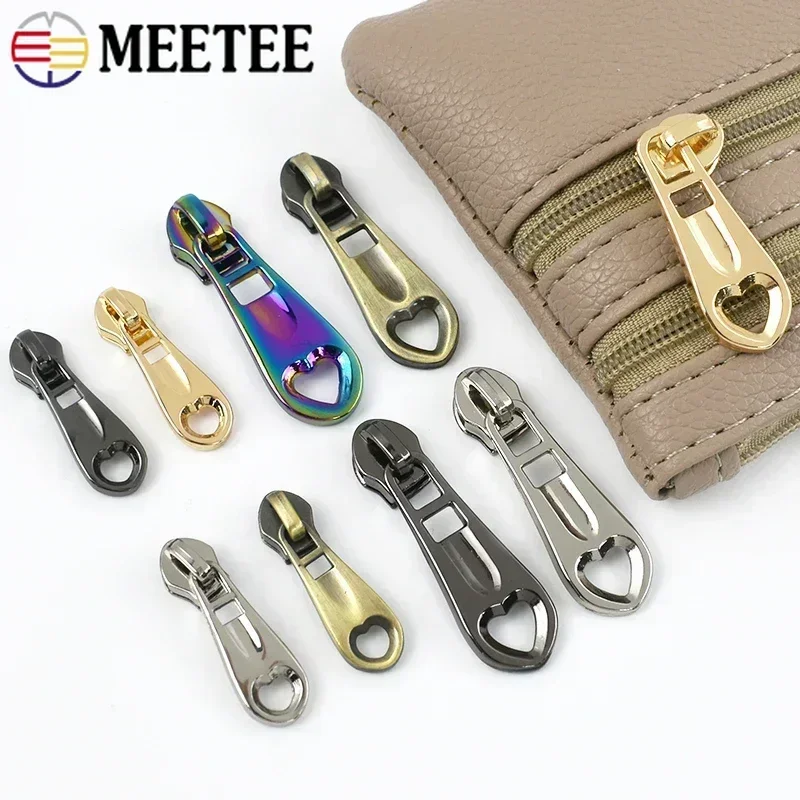 10-30Pcs 3# 5# Sewing Zippers Sliders for Nylon Zipper Bag Purses Zipper Pulls Head Repair Kit DIY Garment Sewing Accessories