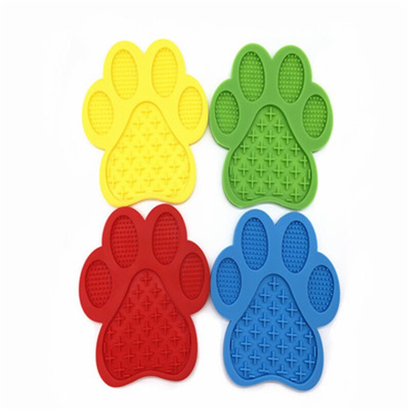 Silicone Dog Licking Sucker Pad mat Cat Lick Placemat Bath Buddy Slow Food Sucker Pad Pet Supplies Automatic Feeder