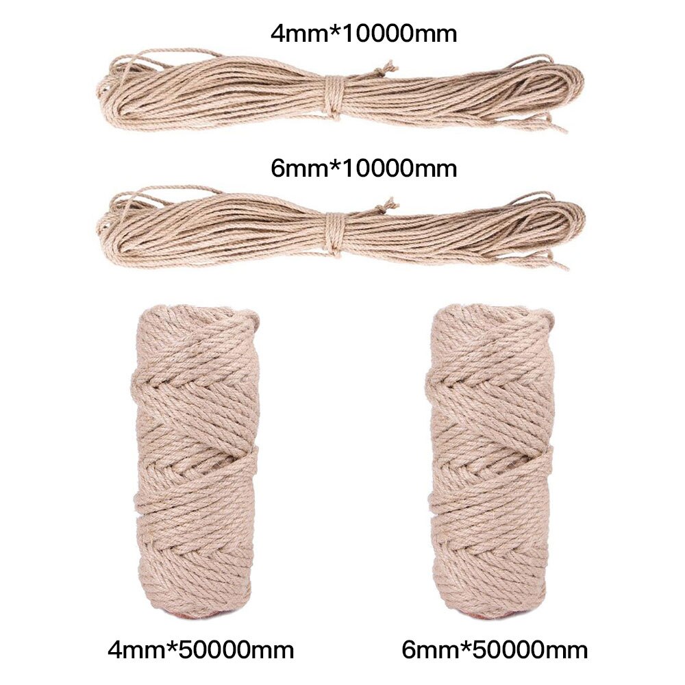 Sisal Rope for Cat Tree Cat Climbing Frame DIY cats scratching post toys making desk legs binding rope for cat sharpen claw