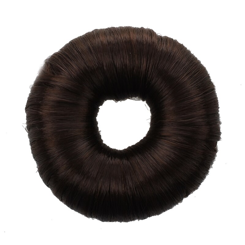 Brown Hairdressing Hair Donut Ring Bun Shaper Styler