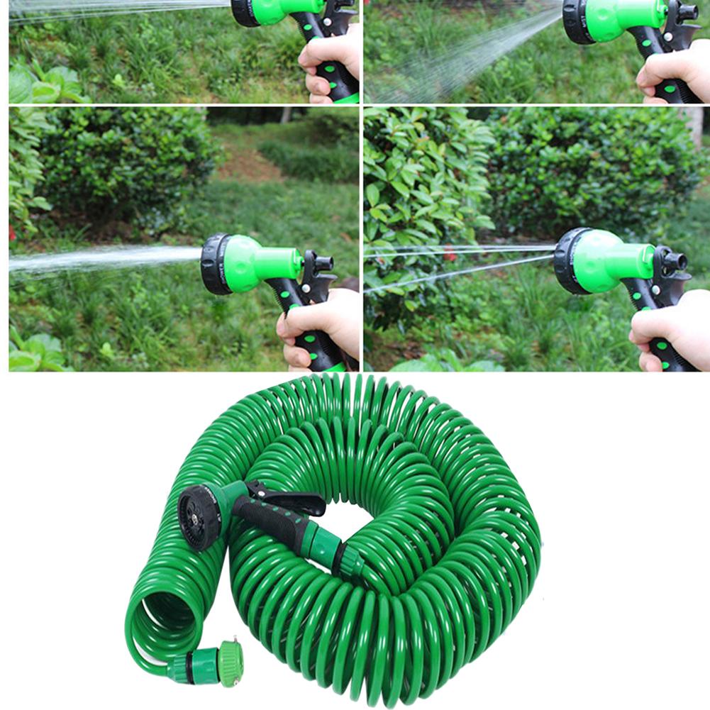 7.5M/15M Expandable Garden Water Hose Coil Magic Flexible Hose Pipe Plastic Hoses Garden Watering Equirment with Spray Guns