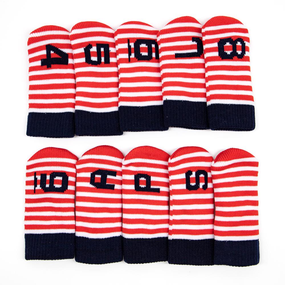 Knitted Golf Club Iron Headcover Golf Iron Head Covers Golf Wedges Head Covers Color 10pcs/Set