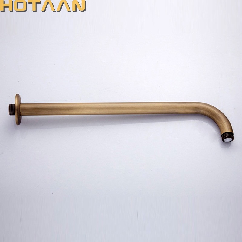 Messing bruser tilbehør antik messing finsk vægmonteret badeværelse badekar bruser arm 37cm chuveiro yt -5130- a