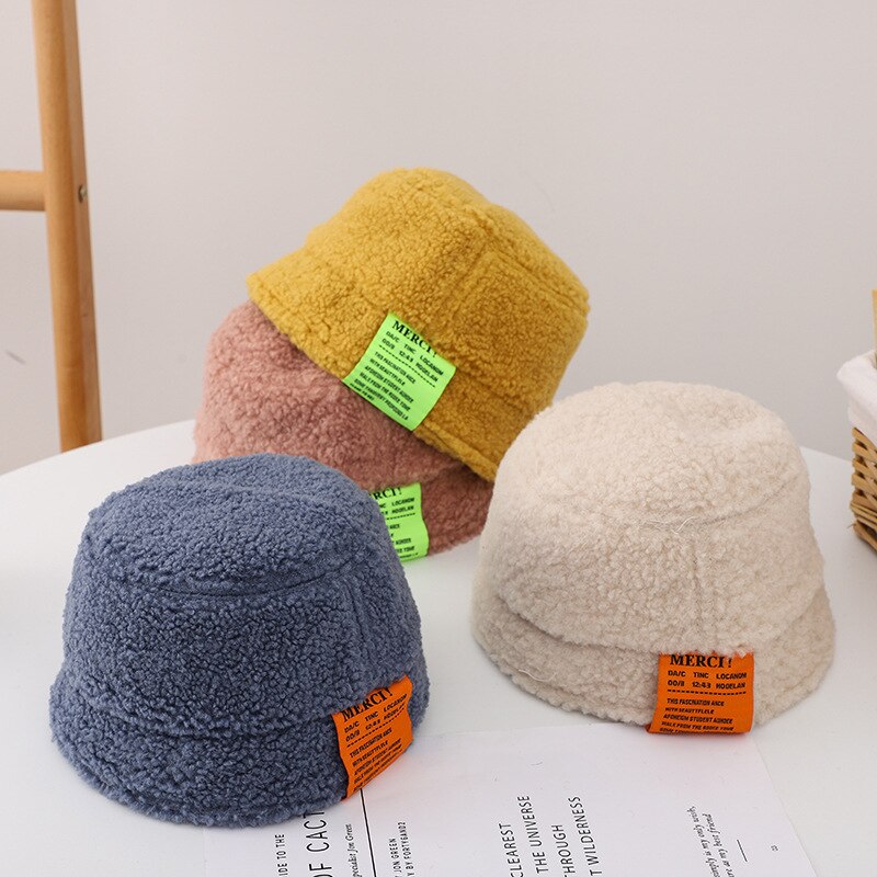 Barnas vinterdukmerke til å holde varmen servantlokk japansk brev lam ullbøttehatt låve vinter smålåve takrenne jenter hattemaker