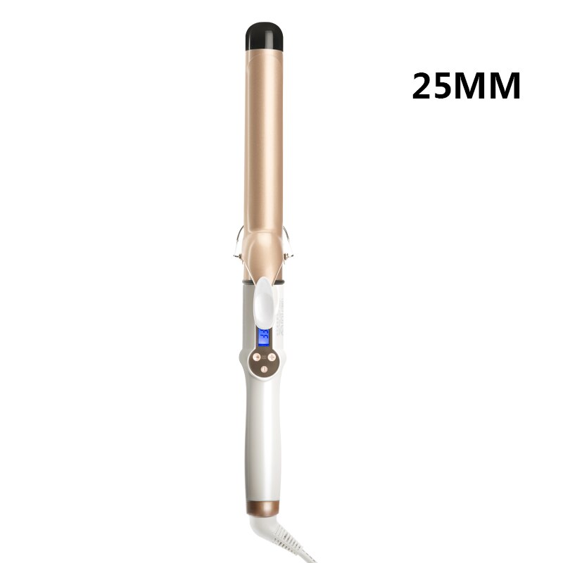 Real Elektrische Professionele Keramische Haar Krultang Lcd Krultang Roller Krullen Wand Waver Mode Styling Tools: 25mm