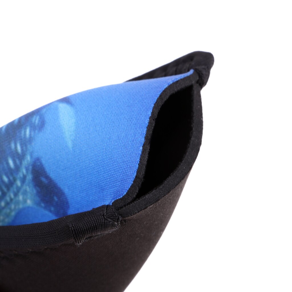 Máscara de buceo de neopreno, mascarilla con correa para la cabeza Scuba, máscara acolchada, protege el pelo largo, correa, envoltura, patrón de ballena subacuática