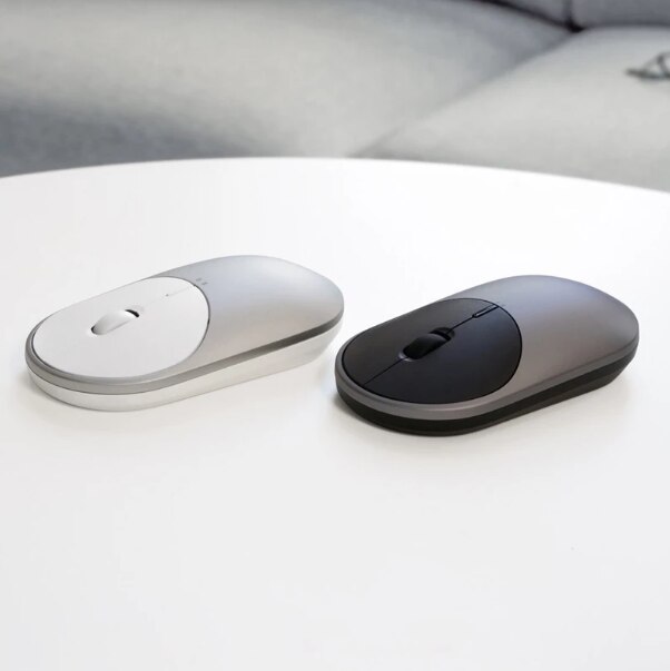 Originele Xiaomi Mi Draagbare Muis 2 4-DPI 4000 2400 1800 1200 Bluetooth RF2.4 Aluminium Metal Abs Windows 10 Android Mac