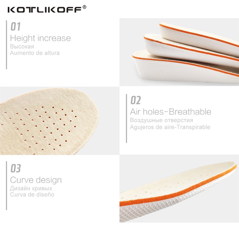 1.5/2.5/3.5cm wkładka podwyższająca robić butów kobiety mężczyzna wysokość zwiększenie wkładka robić butów wkładki pielęgnacja plastry robić stóp wygodne podeszwy