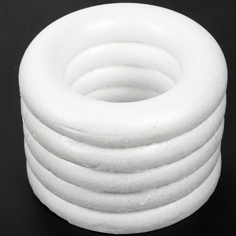 Craftmill Half Rounded foam Rings / Wreaths 25cm - Box of (5)