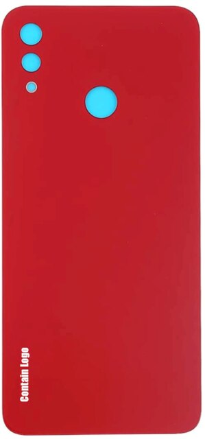 Vitre arrière pour Huawei Nova 3i couvercle de batterie boîtier de porte arrière pour Huawei NOVA 3i couvercle de batterie + objectif de caméra INE-LX1 LX2: Red No Lens