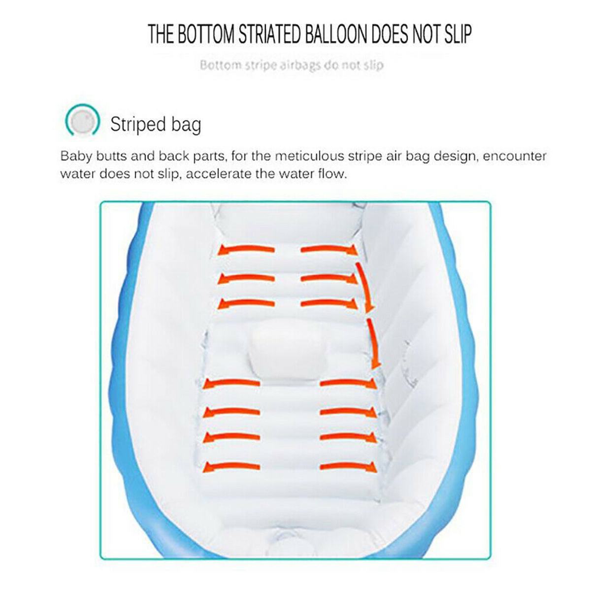 Draagbare Baby Bad Opblaasbaar Bad Baby Bad Kussen Warm Warm Houden Vouwen Bad Bad Douche Tool 98x65x28cm