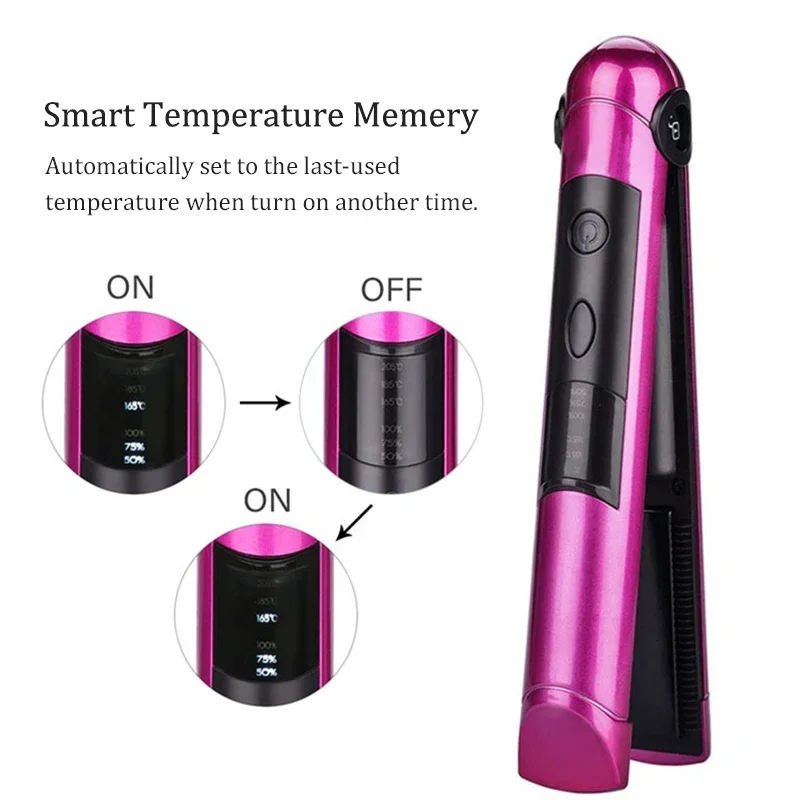 USB Oplaadbare Professionele Haar Krultang 2 IN 1 Twist Draagbare Stijltang & Krultang Platte Haar Styler Styling Tool