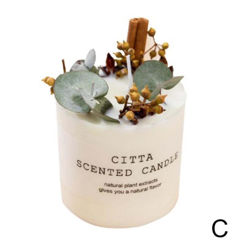 Citta mori-serie duftende stearinlysæske med bakke stearinlys duftdæksel  l8 i 9: C