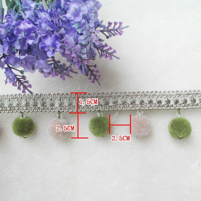 3 yard/parti blondekvast frynser hår bold gardin sofa dug tilbehør blonde trim gør-det-selv bayberry pompon dekoration