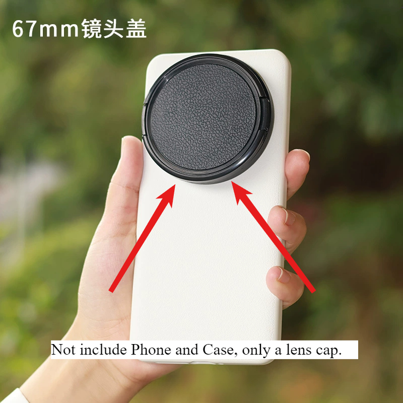 Für Xiaomi 15 Ultra Foto-Bausätze 67 mm Filter-Adapterring, Rahmen aus Aluminiumlegierung, Gegenlichtblende, kratzfeste, staubdichte Kappenabdeckung: matt