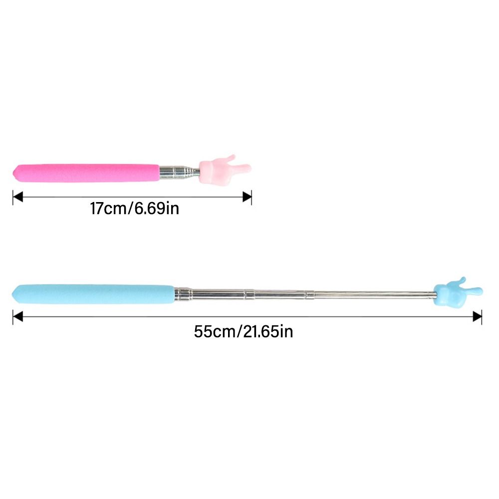 Stainless Steel Teaching Pointer Telescopic Rod Finger Teaching Stick Whiteboard Hand Pointer Teaching Tools