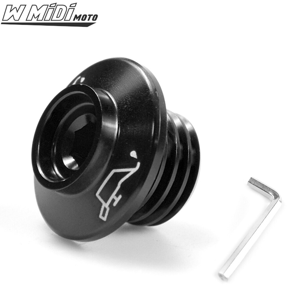 Motorolie Plug Cover Protector Voor Ducati Supersport 939/S X Diavel/S Voor Honda CB125F CB300F CB300R neo Sport Cafe Cb 125F: Black