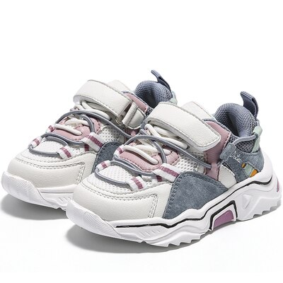 Børne sneaker børn forår børn mesh åndbare sneakers baby drenge mærke fritidssko piger sports sneakers 1905005: Grå / 8.5