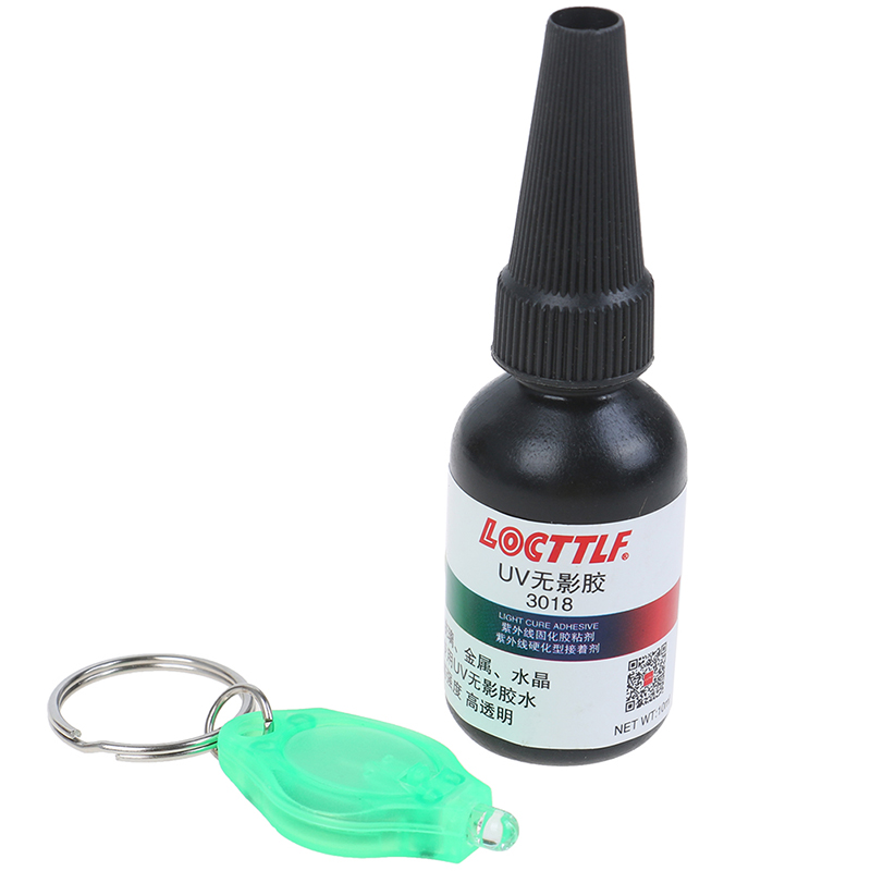 Pegamento líquido de reparación de cristal transparente UV, adhesivo de curado, 10ML