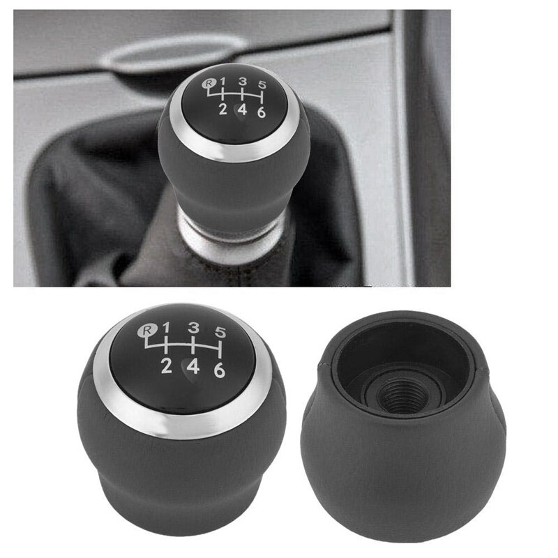 Pommeau de levier de vitesse en plastique Abs Mt, 2 pièces, 6 vitesses, pour Toyota Corolla 2007 / Rav4 Avensis Yaris D4D