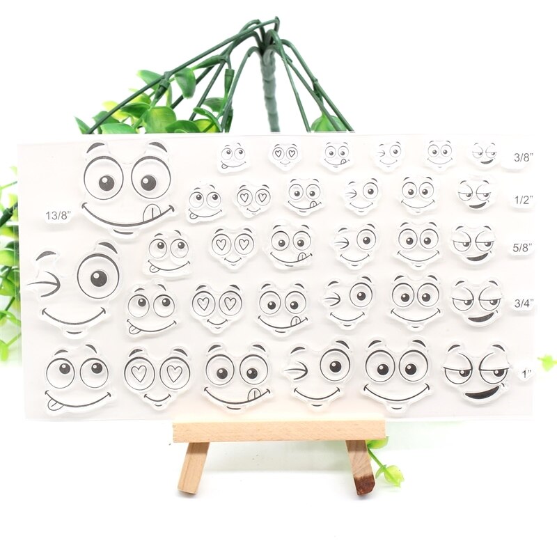 ZFPARTY Face Transparent Clear Silicone Stamps for... – Grandado