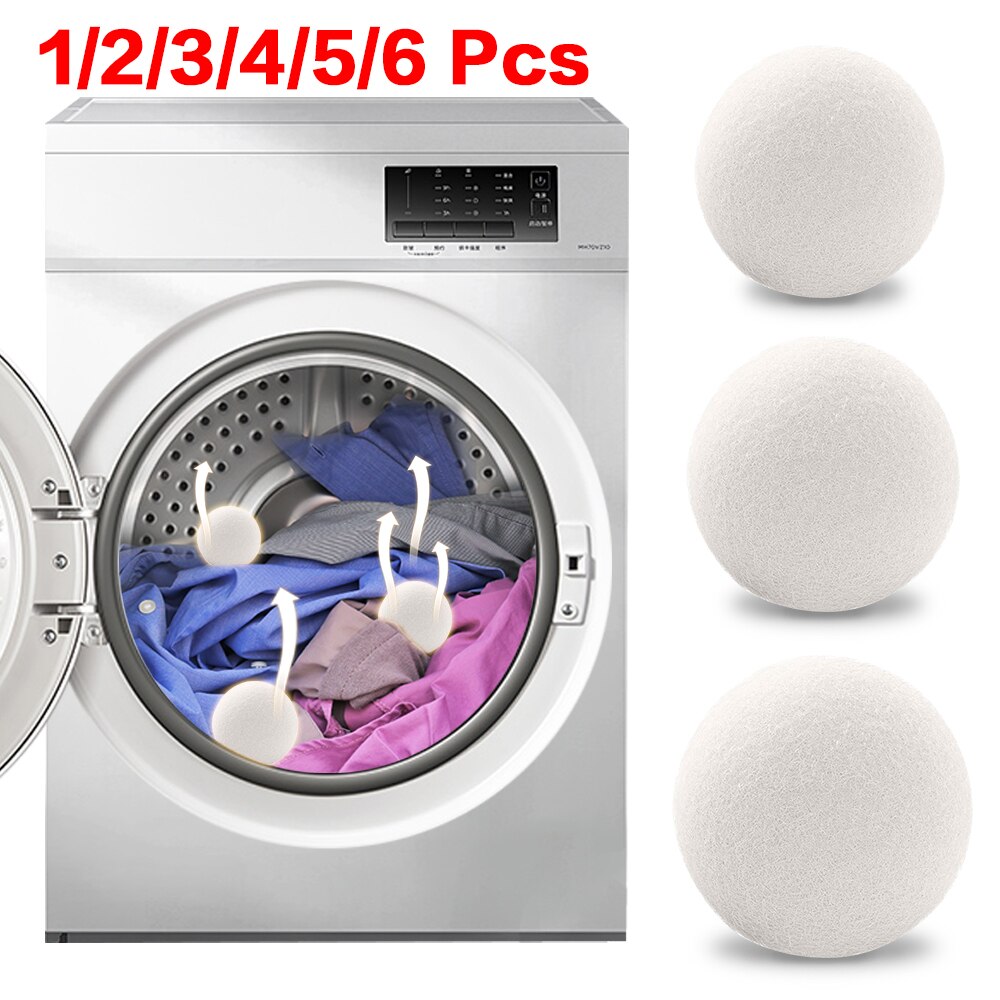 Herbruikbare Wol Droger Ballen Natuurlijke Stof Wasserij Bal 3/4/5Cm Thuis Wassen Ballen Wasmachine Accessoires wasdroger Tool