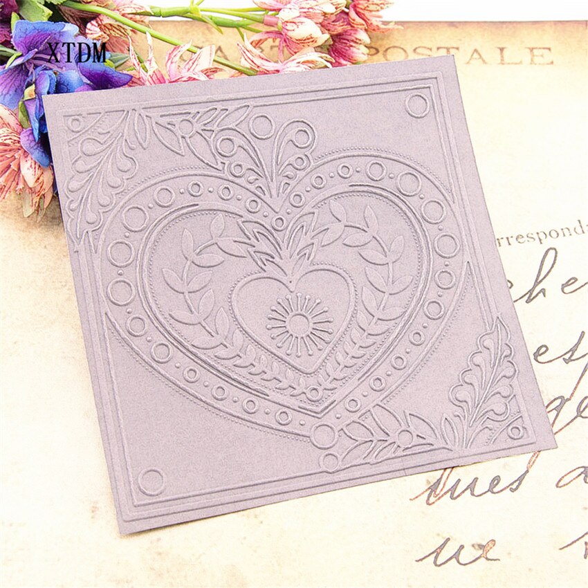 Plantilla de tótem de amor de plástico para Pascua, fabricación de tarjetas artesanales, álbum de tarjetas de papel, decoración de boda, carpetas en relieve
