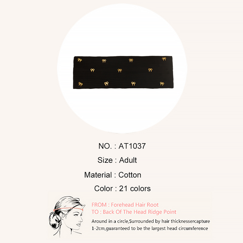 Geebro Women Metal bow Ribbed Headbands HairBands Casual Elastic Headwear Ladies Vintage Head Wraps Hair Accessories