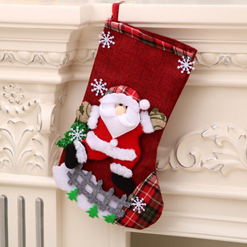 Kids Kerst Zakken Stocking Grote Xmas Bags Haard D... Grandado