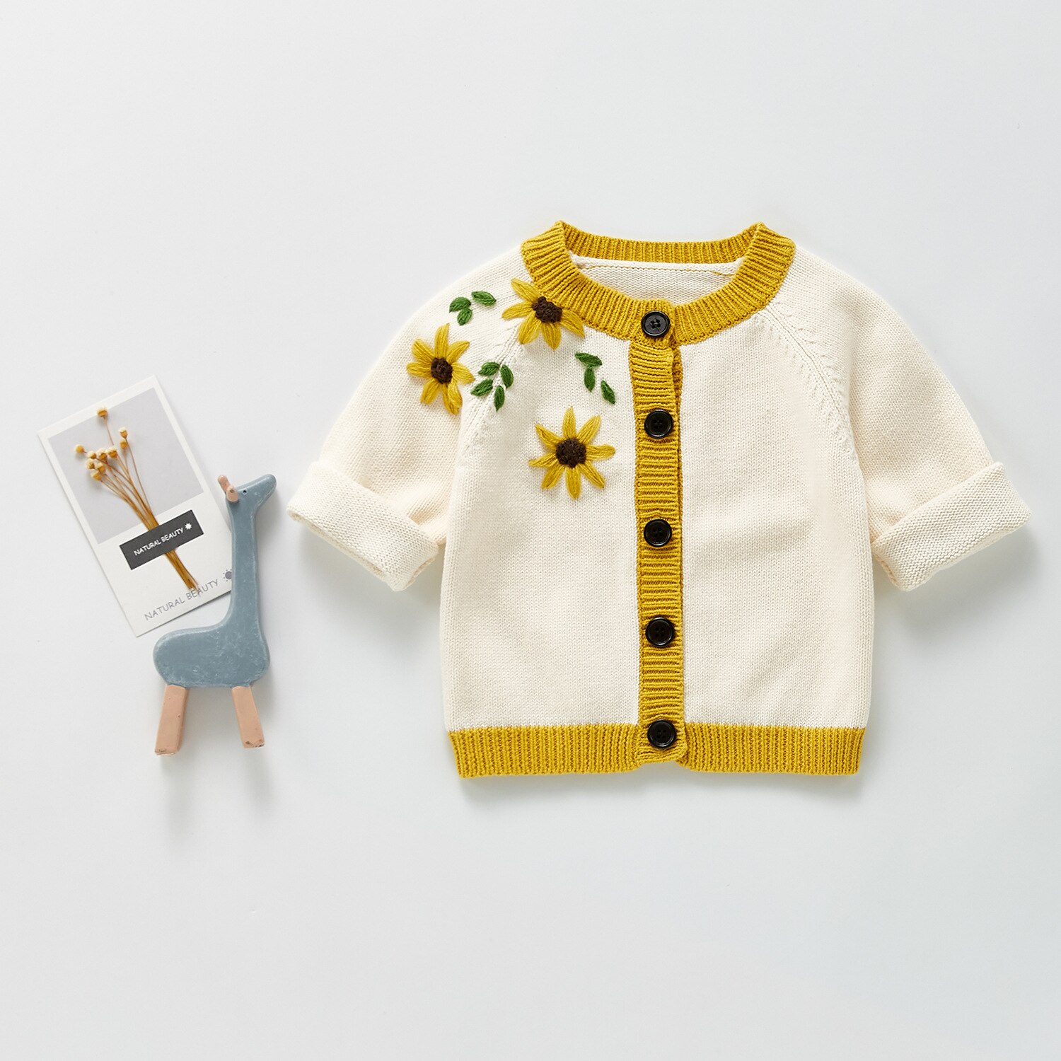 Baby Trui Bloem Borduren Pasgeboren Meisjes Truien Vesten Herfst Peuter Jongens Truien Jassen Winter Kinderen Gebreide Tops