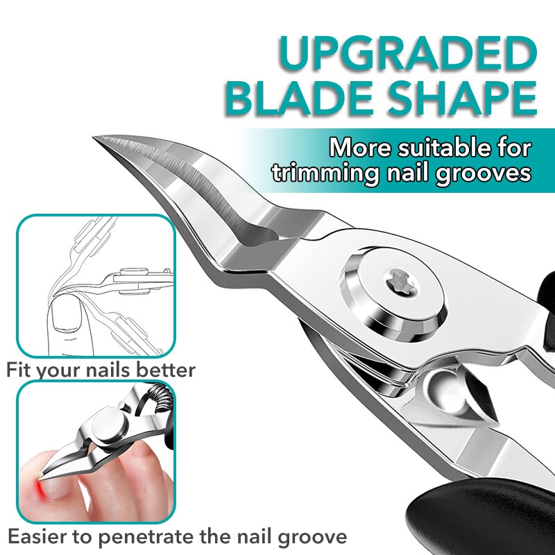 1Pcs Toe Nail Clippers Manicure Pedicure Cutters Nippers Podiatry Claw Cutter Cuticle Scissors Cut Toenails Tools