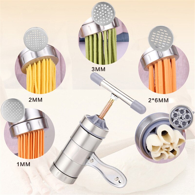 Ręczne urządzenie robić gotowania makaronu prasa maszyna robić robienia makaronu owoce ze stali nierdzewnej sokowirówka naczynia robić gotowania Spaghetti naczynia kuchenne