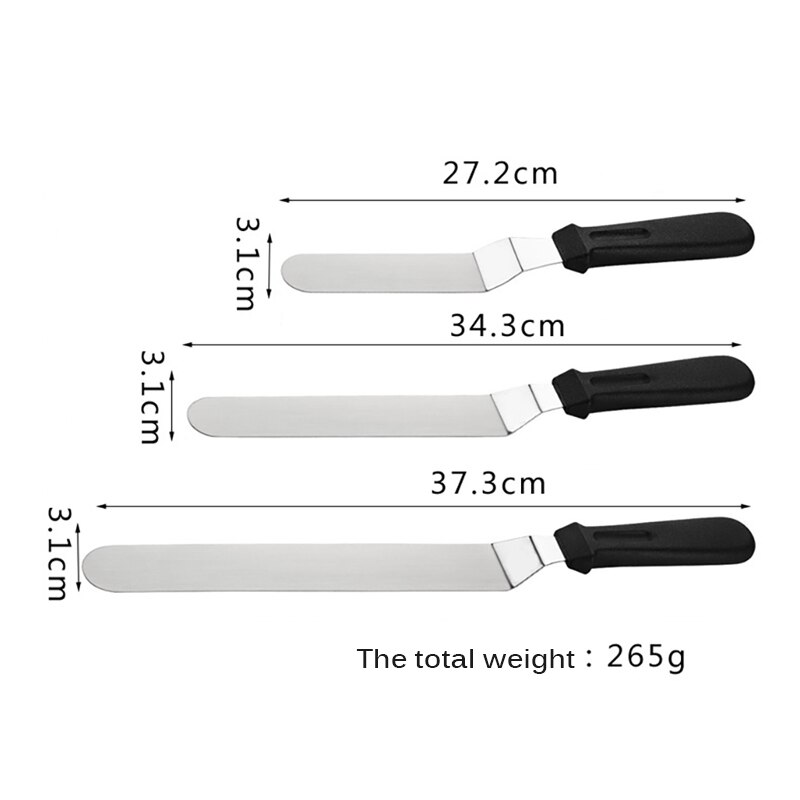 Outils de décoration de gâteaux outils de pâtisserie et de cuisson en acier inoxydable spatule à crème portable accessoires pour beurre à gâteau outils de cuisson