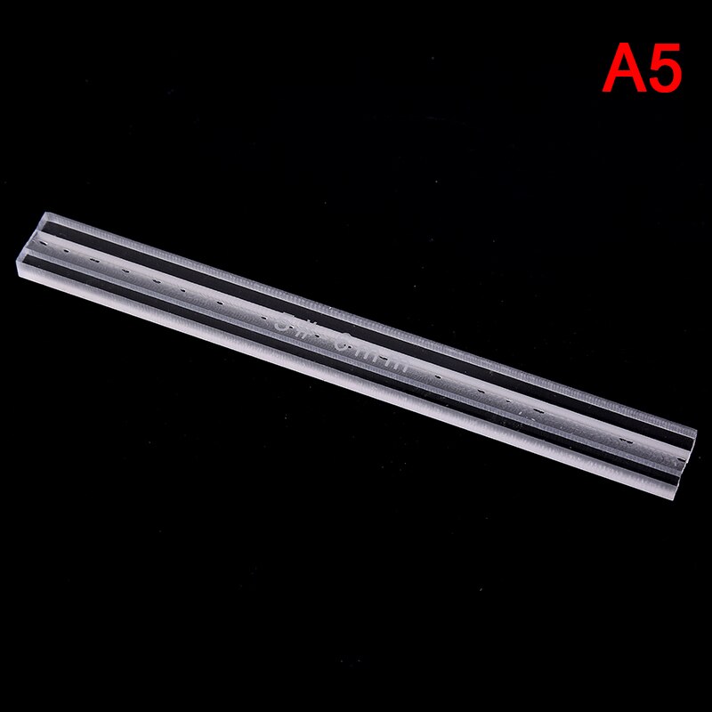 1pc Zipper Anti-overflow Ruler Acrylic Template Sewing Accessories For Leather Acrylic Zipper Glue Leak: A5