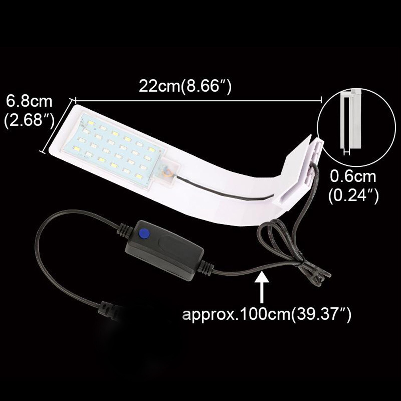 LED Aquarium Light Full Spectrums Fishing Tank Light Multi-Color 20l Aquarium Light Color Changing Small Turtle