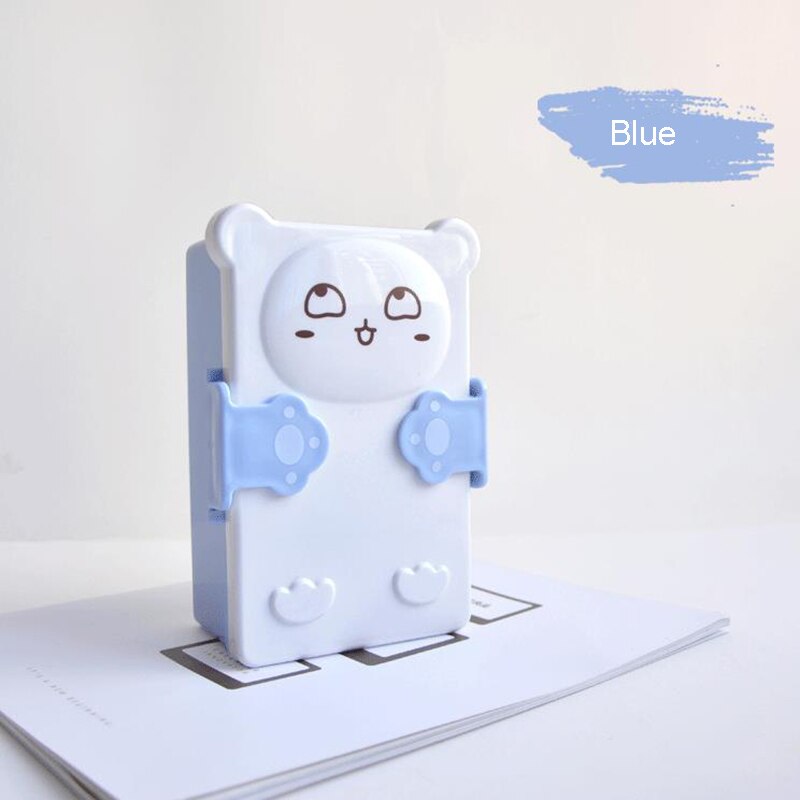 Lovely Cartoon Bento Box Double Layer Plastic Sandwich Lunch Box Food Bento Box Microwave Oven for Kids alimentaire Case