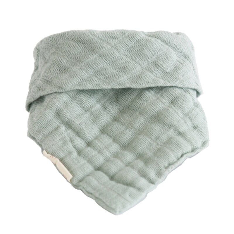 Babador do bebê 6 camadas gaze menino menina bandana burp pano algodão alimentação saliva toalha d55e