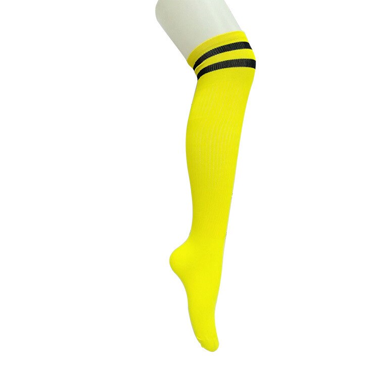 Sports Adult Kids Soccer Socks outdoor Football Quick Drying Breathable deodorizelite Cycling thin Long Socks: yellow / for Kids