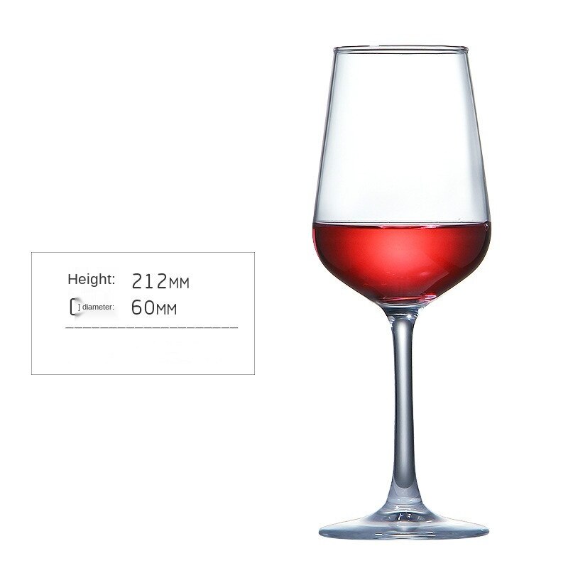 Verre à vin rouge avec pomme verte moderne, tasse en verre sans plomb, service à vin de Champagne: E