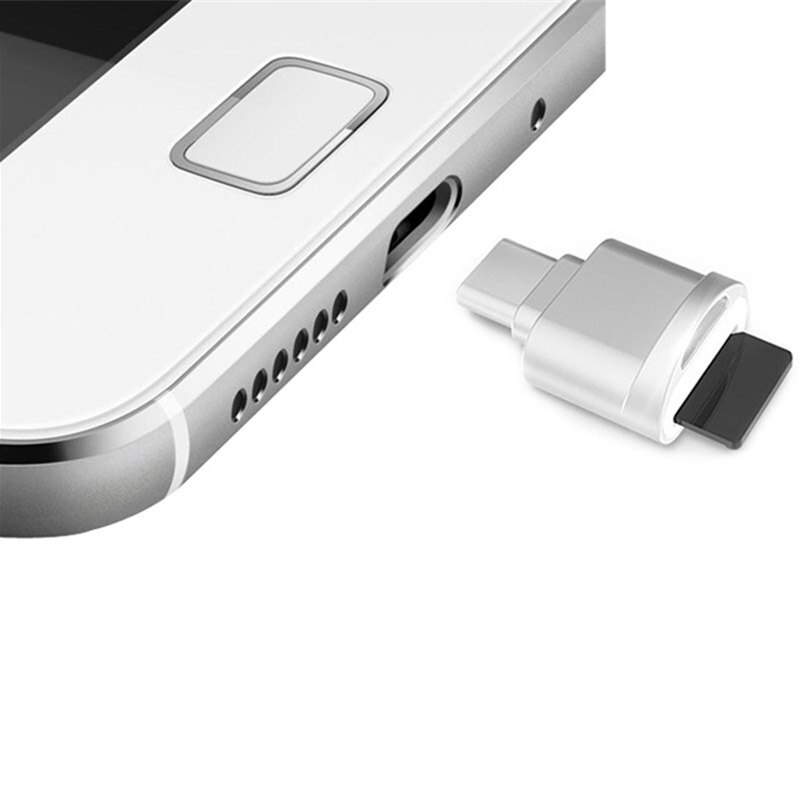 Nowy Model czytnik kart Super mini USB 3.1 rodzaj-c TF czytnik kart mikro SD ze stopu aluminium OTG dla Macbook/LeTV/Xiaomi 4C telefon komórkowy