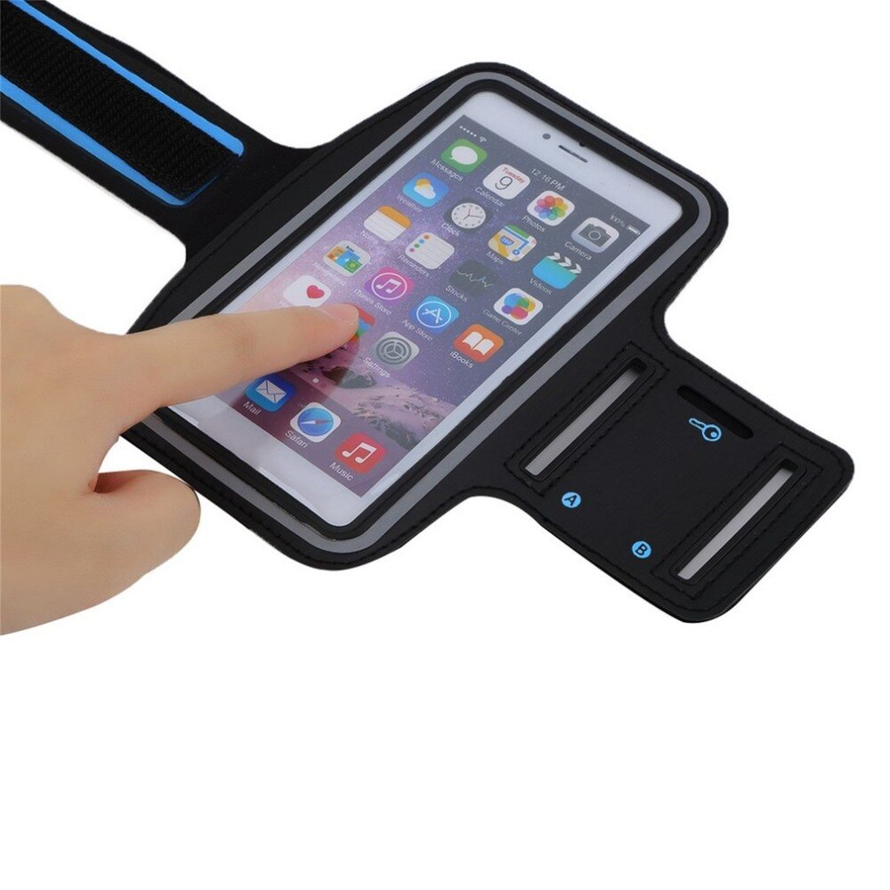 Waterproof Running Jogging Sports Neoprene Armband Case Cover Holder with Reflective Strip for iPhone 6 Plus