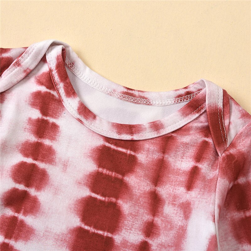 Mode Tie-Dye Gedrukt Baby Meisjes Jongens Slaapzakken Hoeden 2 Stuks Lange Mouw Katoenen Deken 6 Kleuren