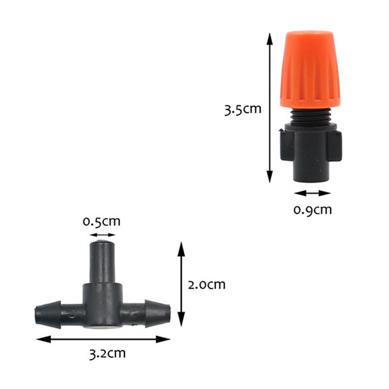 10Pcs Micro Drip Irrigation Plant Self Watering Garden Hose Sprinklers Atomization Nozzle Water Control Sprayer Garden Sprinkler