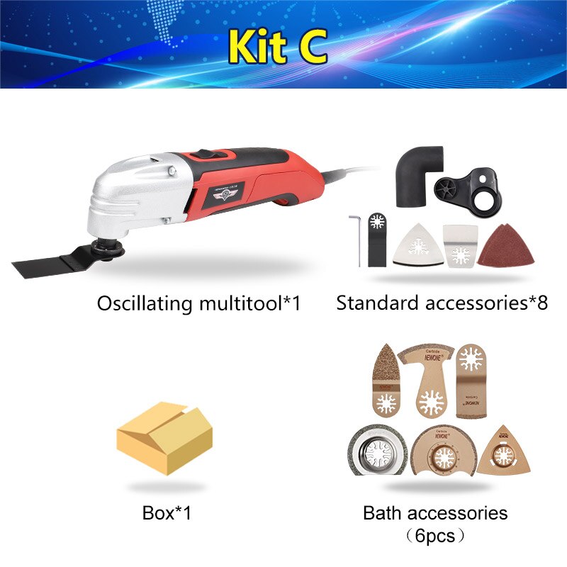 Renovator Multi-cutter Oscillating Tool Cutter electric Trimmer Variable-Speed Multifounction Tool DIY at home