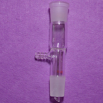 Straight Vacuum Adapter,Gas Inlet Adapter,24/29 Joint, Lab Glass