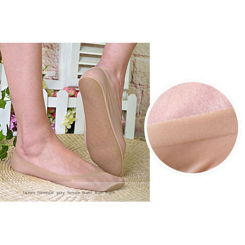 Arch Support 3D Socks Foot Massage Health Care Women Summer Autumn Female Socks Ice Silk Sock Shallow Mouth Silica Gel Invisible