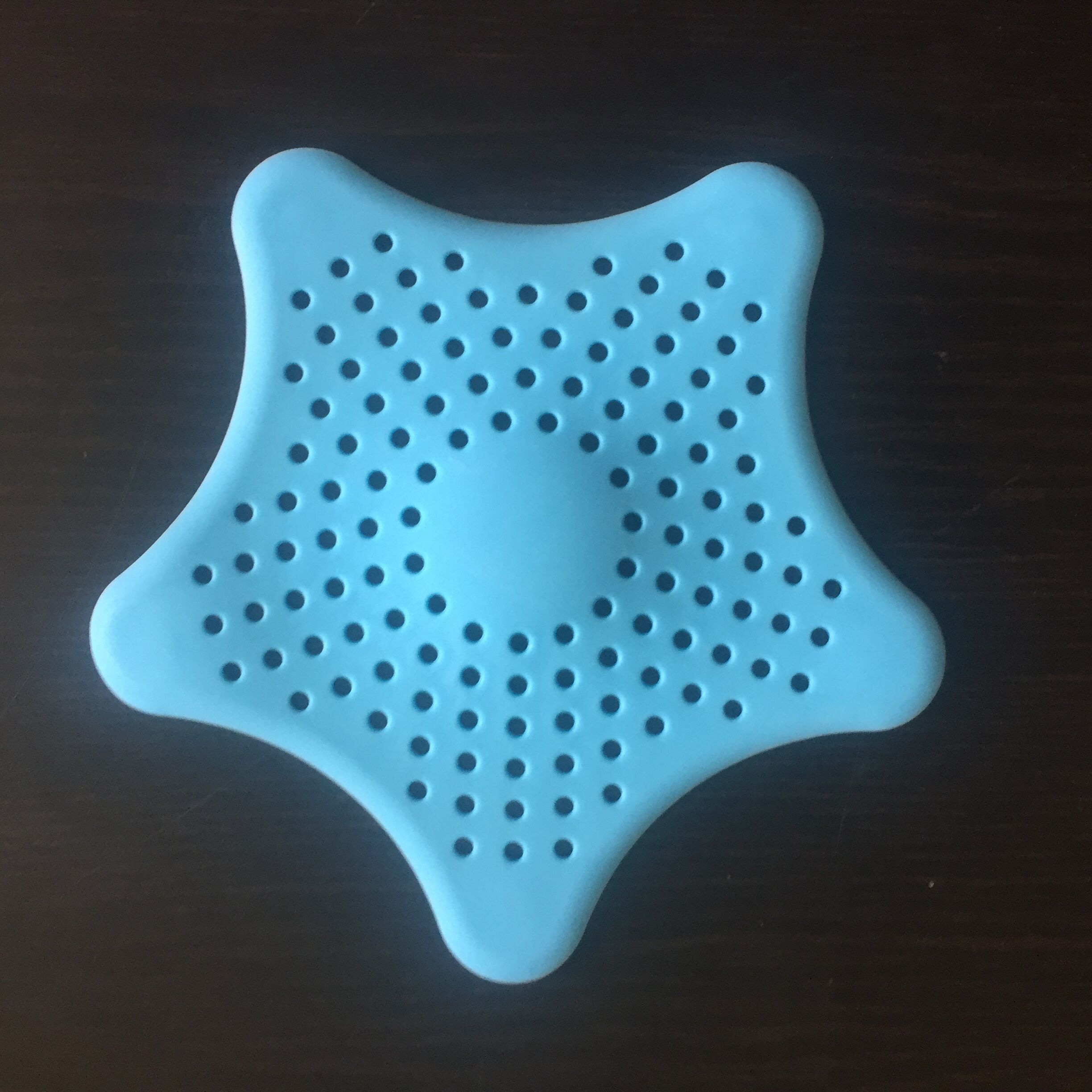 Siliconen Afvoer Haar Catcher, Gootsteen Zeef Badkamer Douche Sink Stopper Putdeksel Haar Val, Filter Voor Keuken: Sky Blue